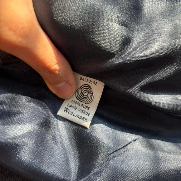 Vintage Pendleton Preppy Wool Plaid Red Blue Velvet Twee Jacket Medium - Large - Picture 13 of 13